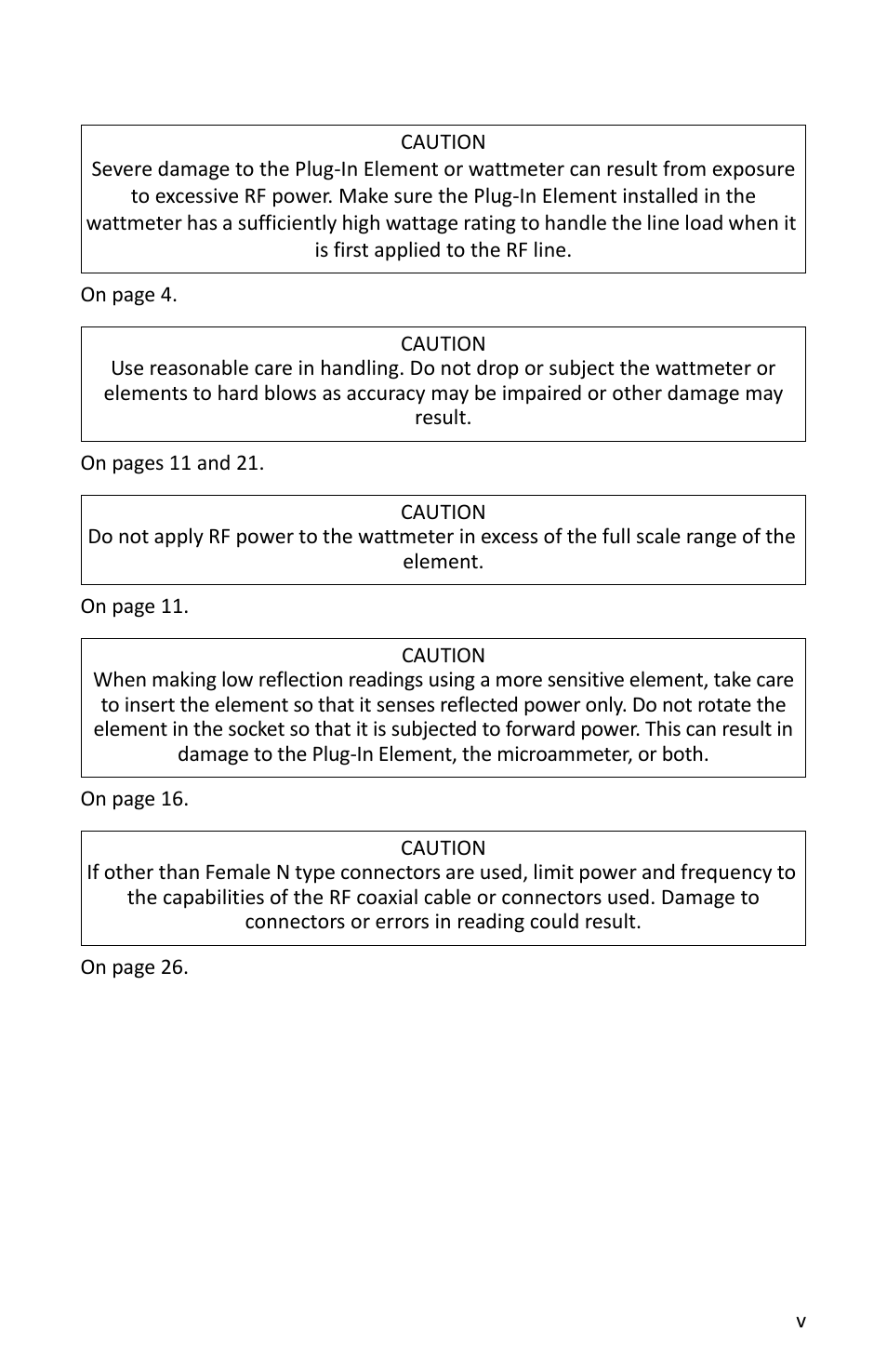 Bird Technologies 4314B User Manual | Page 5 / 46