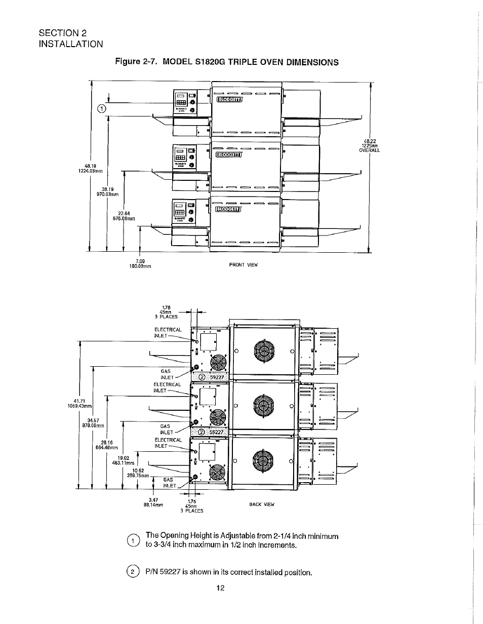 Blodgett S1820G User Manual | Page 18 / 50