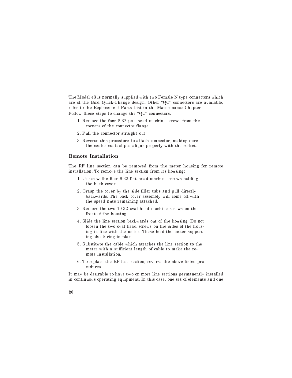 Bird Technologies 4331 User Manual | Page 34 / 66