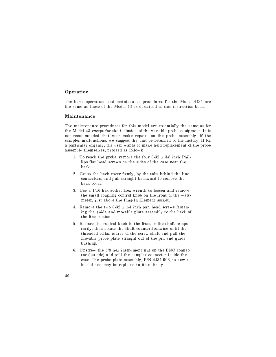 Bird Technologies 4331 User Manual | Page 54 / 66