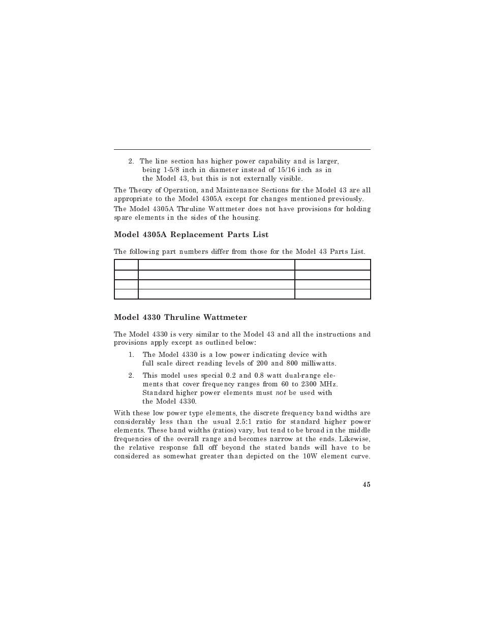 Bird Technologies 4331 User Manual | Page 59 / 66