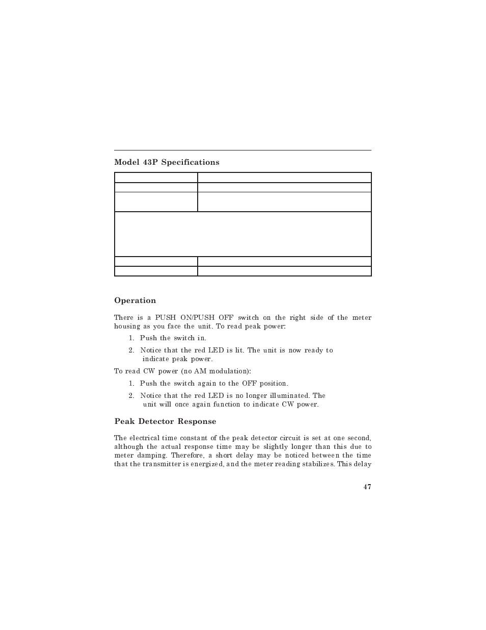 Bird Technologies 4331 User Manual | Page 61 / 66