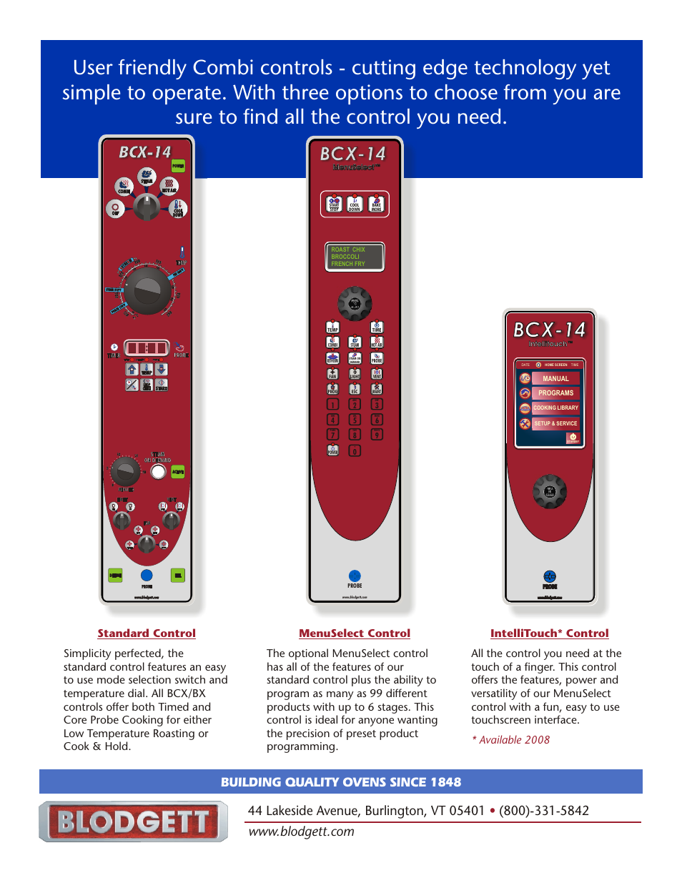 Blodgett CNVX-14 User Manual | Page 2 / 2