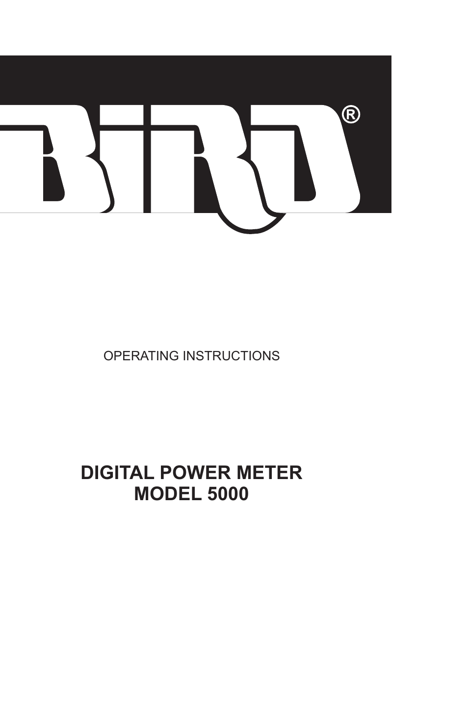 Bird Technologies 5000 Series User Manual | 48 pages