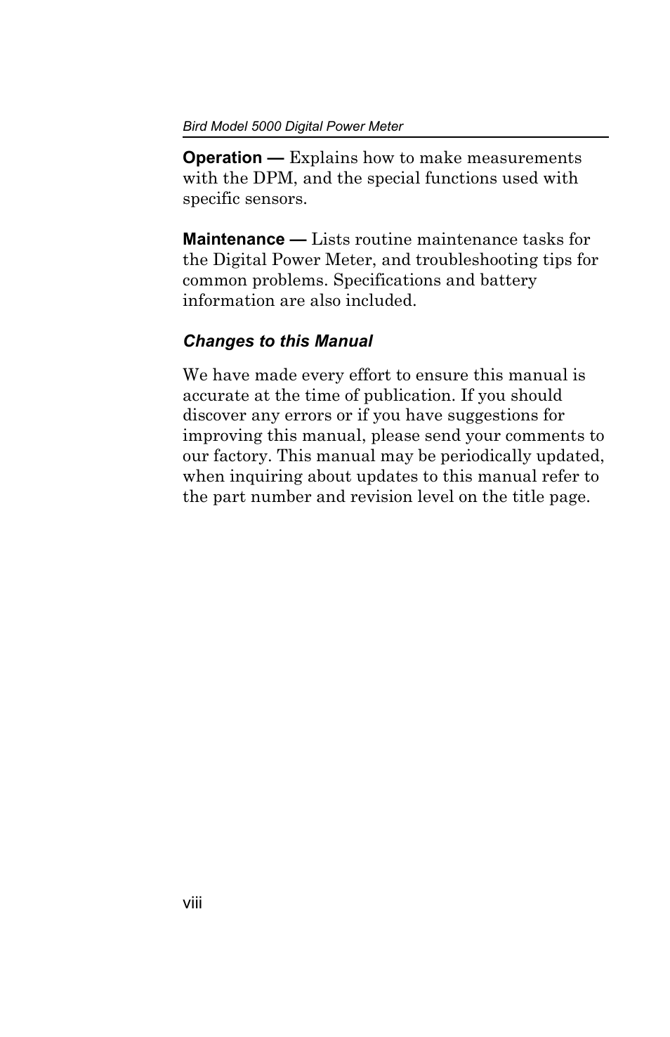 Bird Technologies 5000 Series User Manual | Page 12 / 48