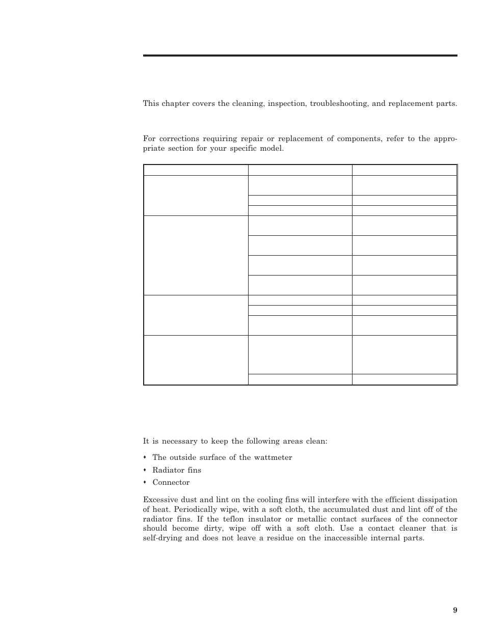 Maintenance, Chapter 5 | Bird Technologies 6151A User Manual | Page 19 / 24