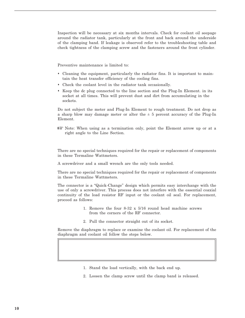 Bird Technologies 6151A User Manual | Page 20 / 24