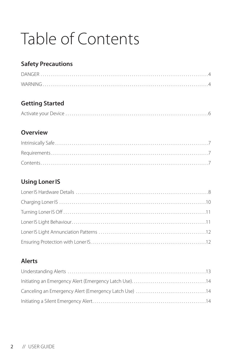 Blackline GPS Loner IS User Manual | Page 4 / 24