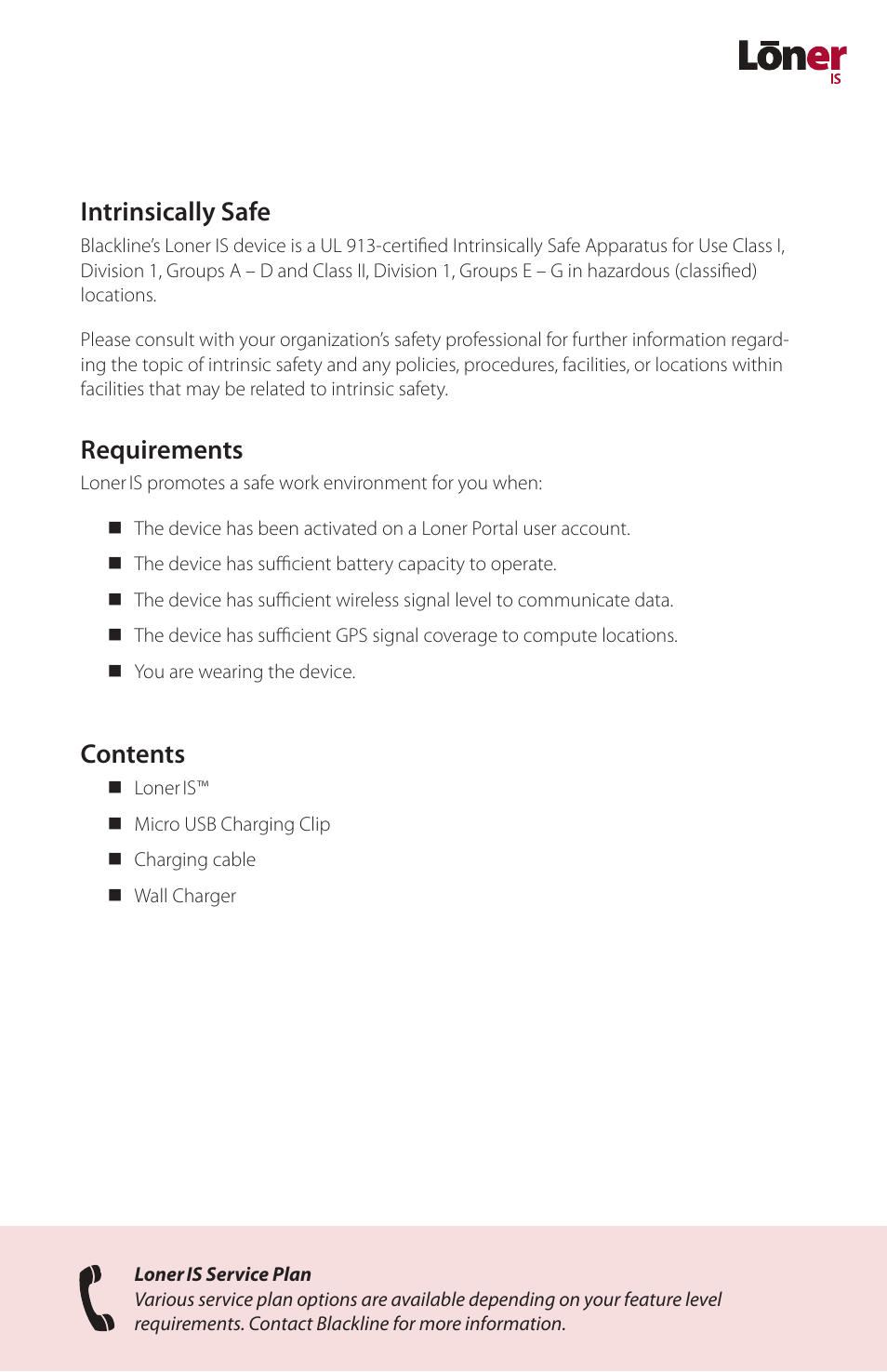 Blackline GPS Loner IS User Manual | Page 9 / 24