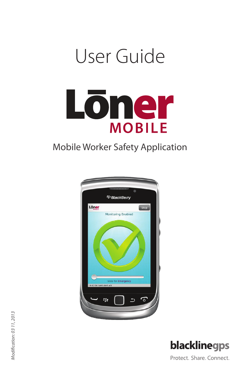 Blackline GPS Loner Mobile User Manual | 28 pages