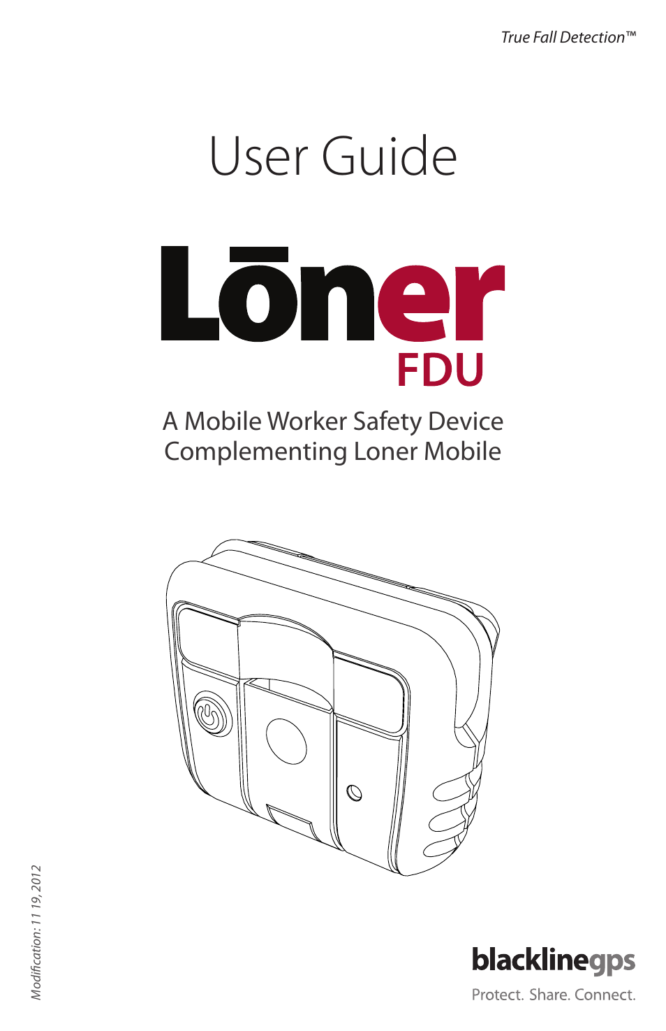 Blackline GPS Loner FDU User Manual | 24 pages