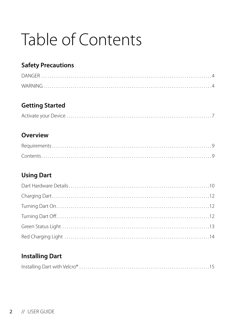 Blackline GPS Dart User Manual | Page 4 / 24