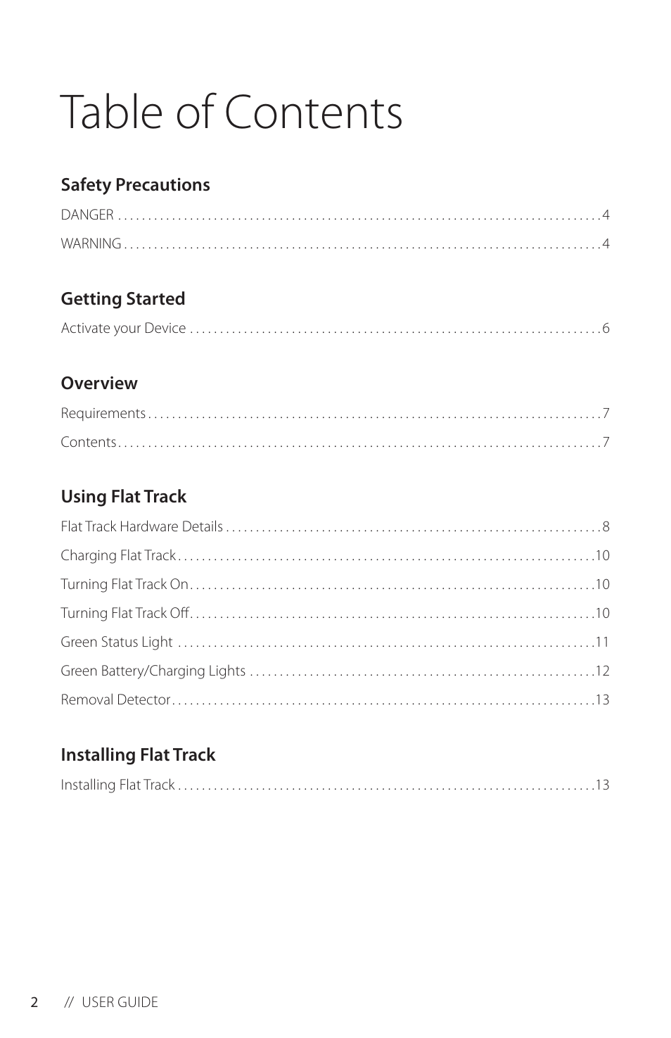 Blackline GPS Flat Track User Manual | Page 4 / 20