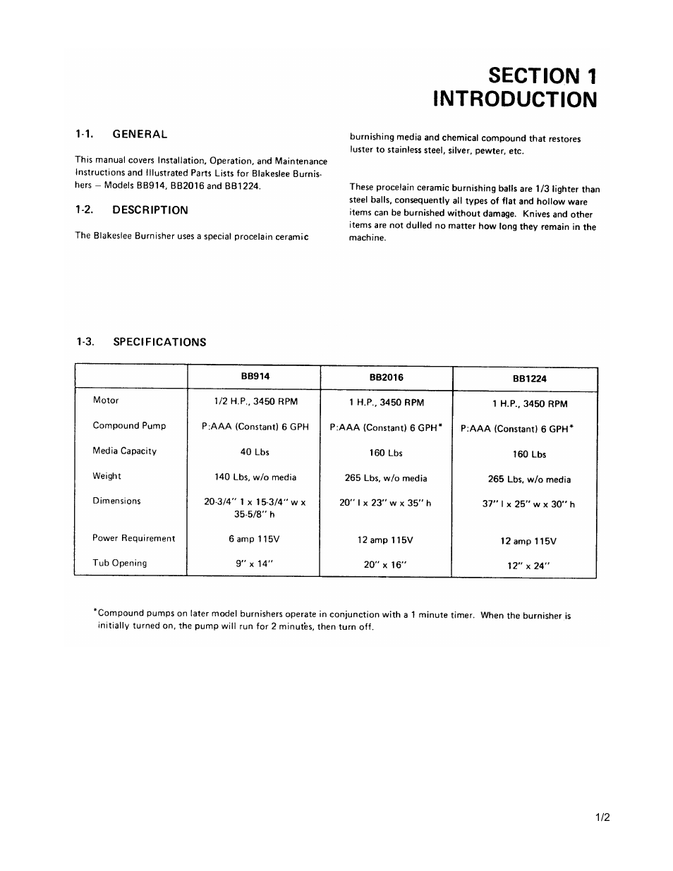Blakeslee BB1224 User Manual | Page 4 / 30