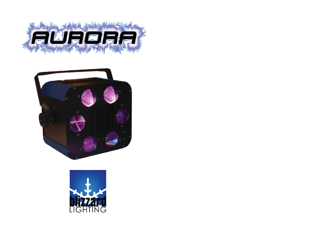 Blizzard Lighting Aurora LED DJ Effect User Manual | 6 pages