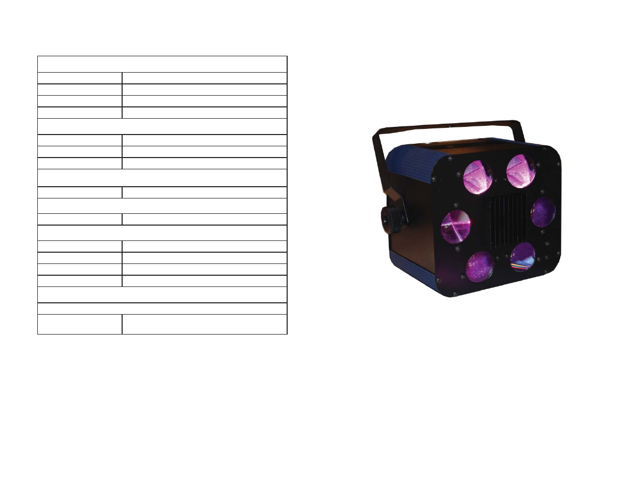 Blizzard Lighting Aurora LED DJ Effect User Manual | Page 6 / 6
