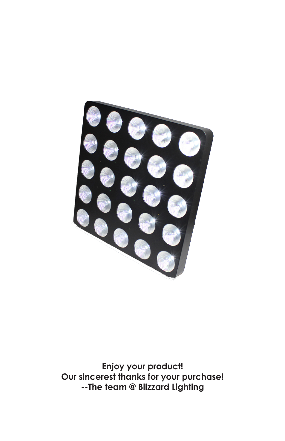 Blizzard Lighting COBZilla Bright White 5X5 Matrix User Manual | Page 20 / 20
