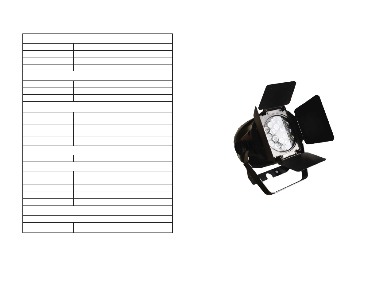 Blizzard Lighting COLORStorm PAR LED Wash User Manual | Page 10 / 10