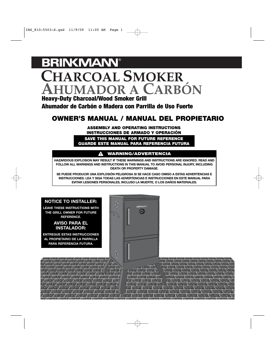 Brinkmann 810-5503-S User Manual | 28 pages