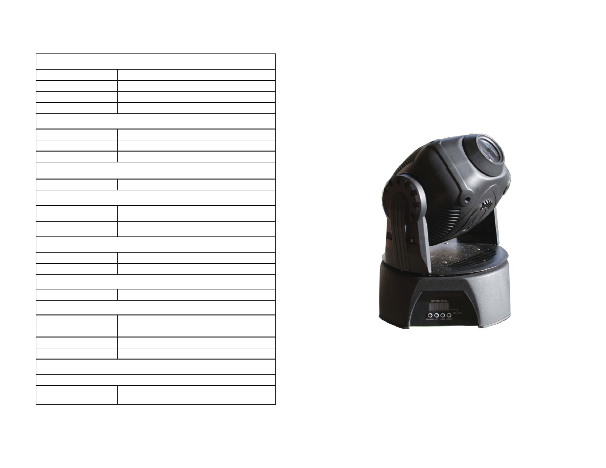 Blizzard Lighting FURY 30W LED Moving Head Spot User Manual | Page 10 / 10