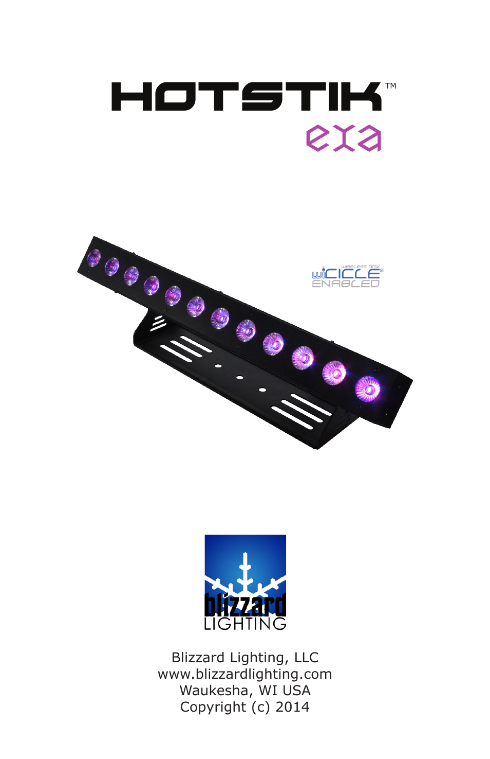 Blizzard Lighting EXA HotStik User Manual | 20 pages