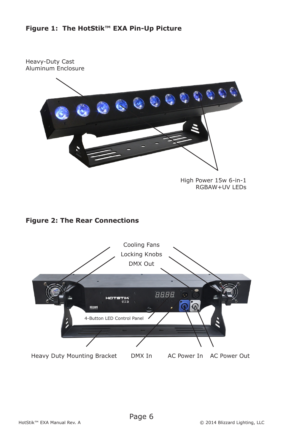 Page 6 | Blizzard Lighting EXA HotStik User Manual | Page 6 / 20