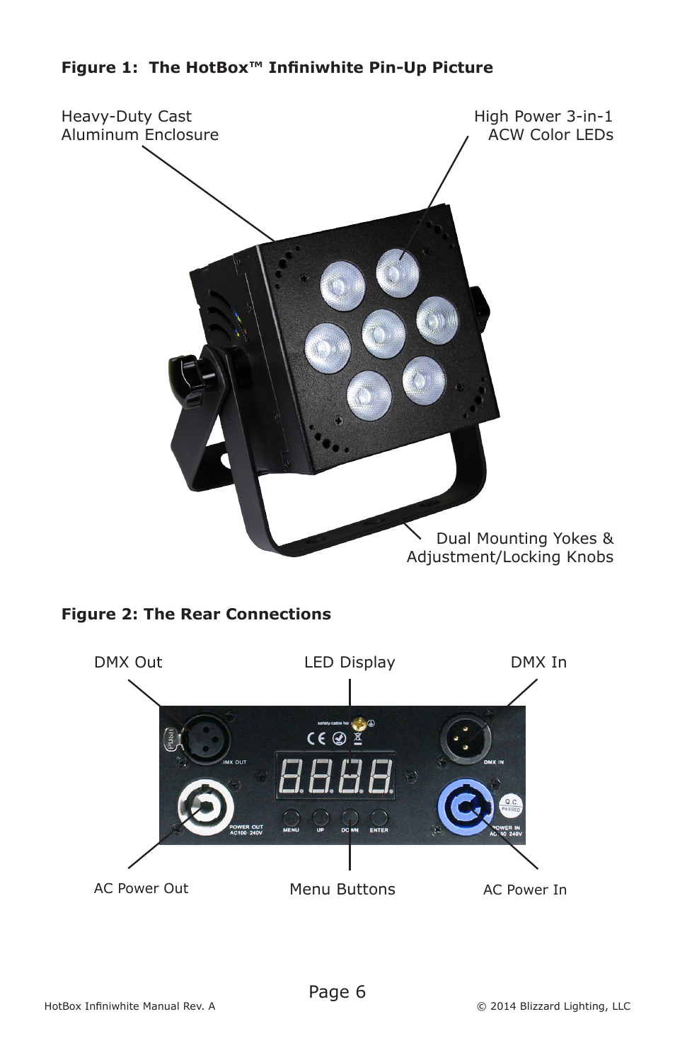 Page 6 | Blizzard Lighting Infiniwhite LED HotBox User Manual | Page 6 / 24
