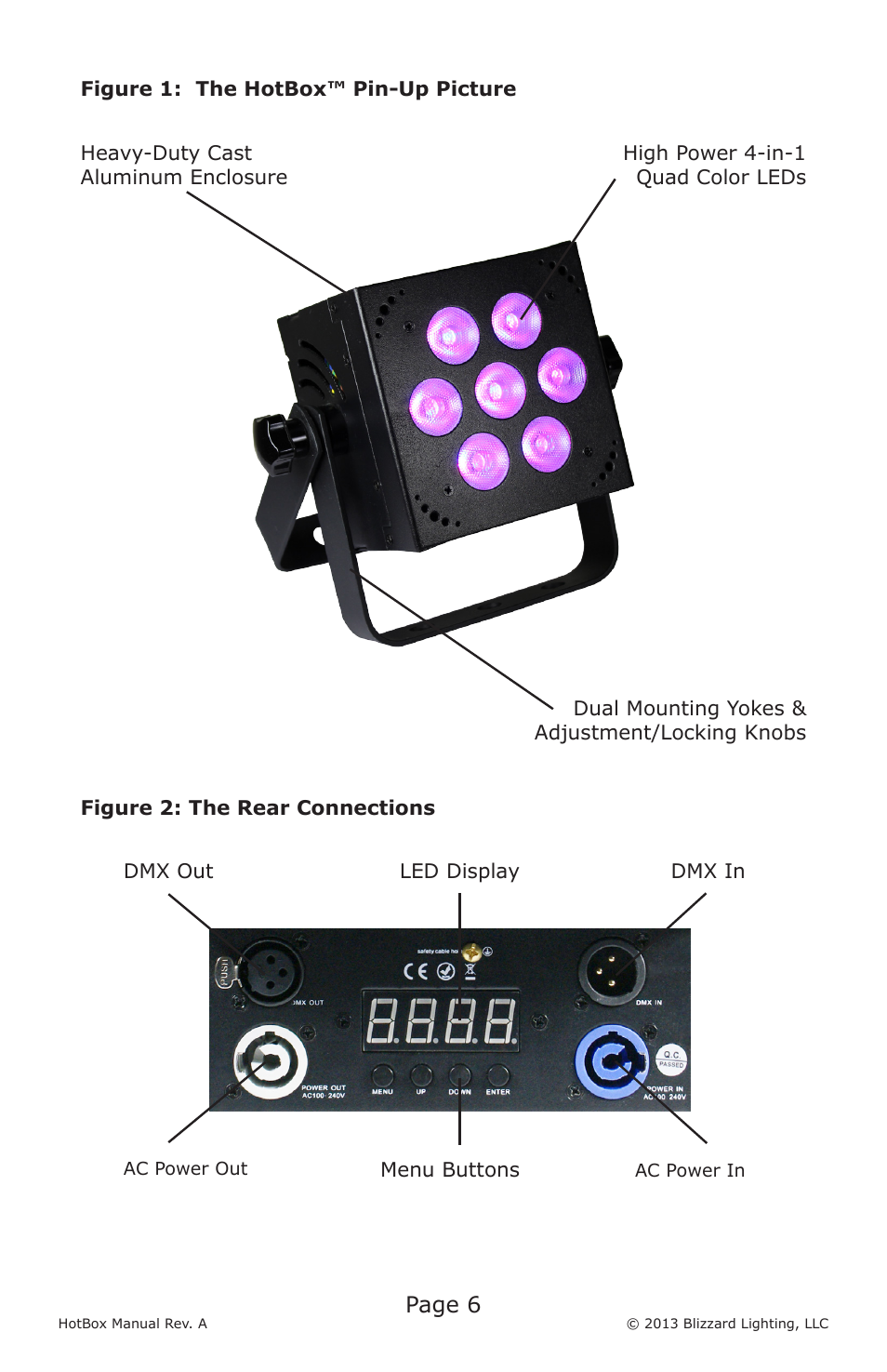 Page 6 | Blizzard Lighting LED HotBox User Manual | Page 6 / 20