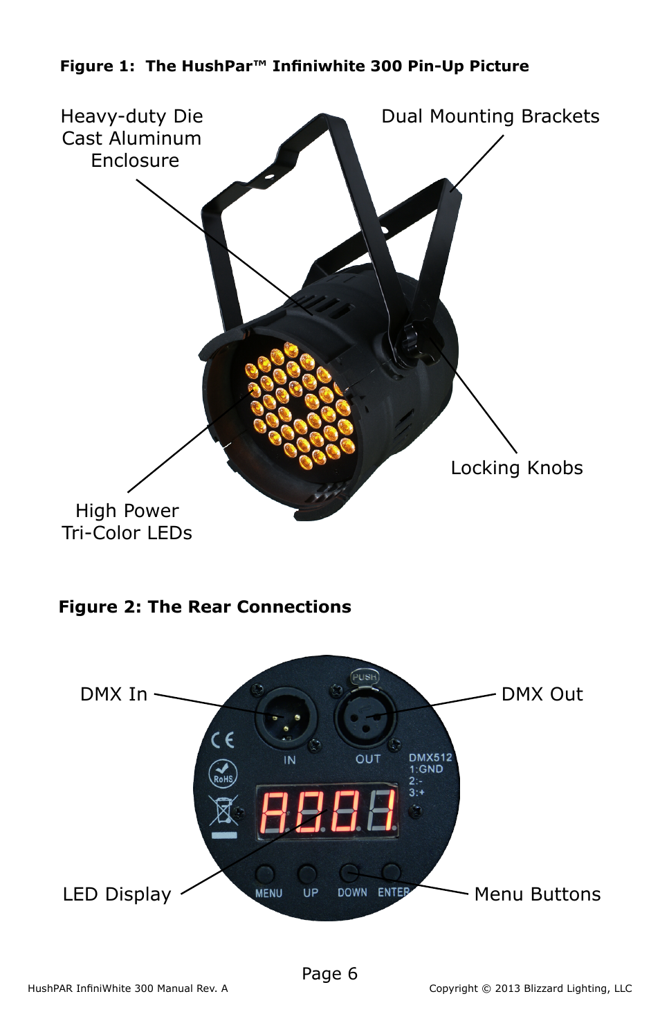 Blizzard Lighting 300 HushPar Infiniwhite User Manual | Page 6 / 20