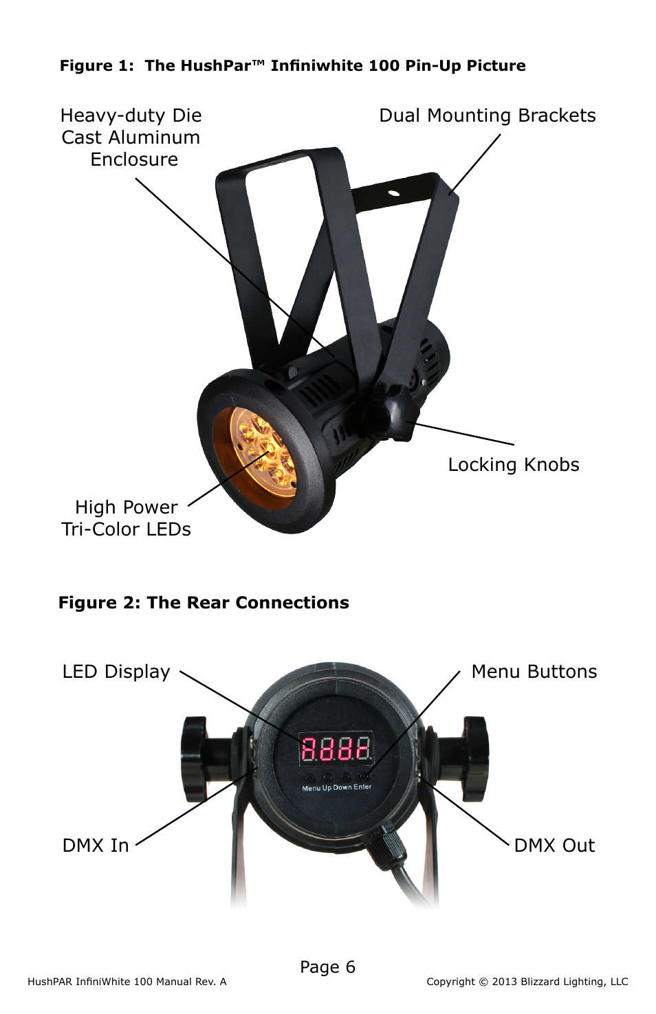Blizzard Lighting 100 HushPar Infiniwhite User Manual | Page 6 / 20
