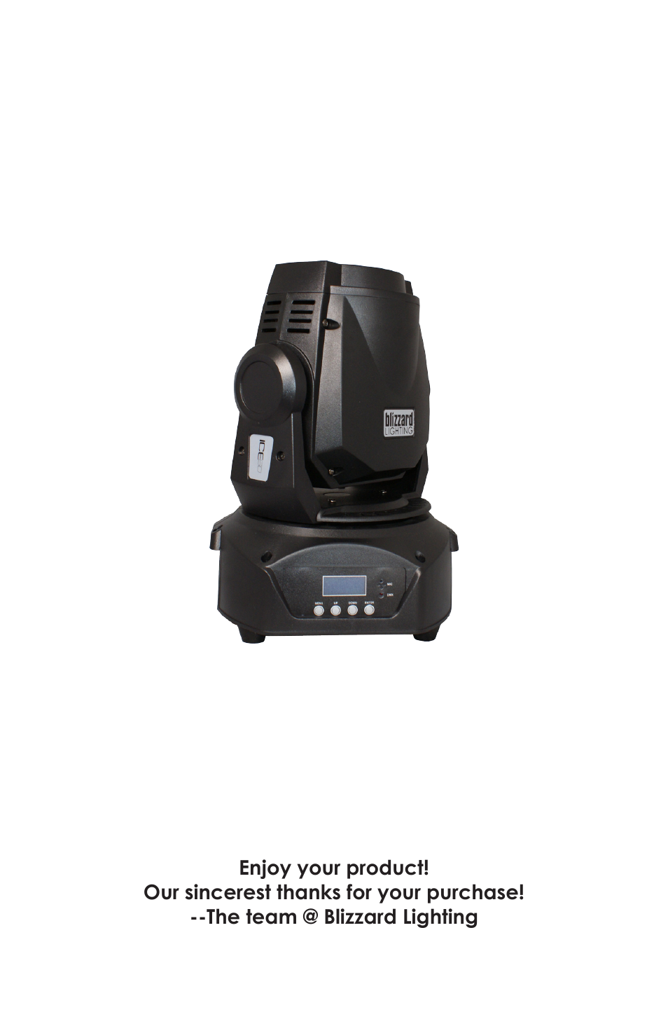 Blizzard Lighting ICE 60 60W LED Moving Head Spot(Rev A) User Manual | Page 20 / 20