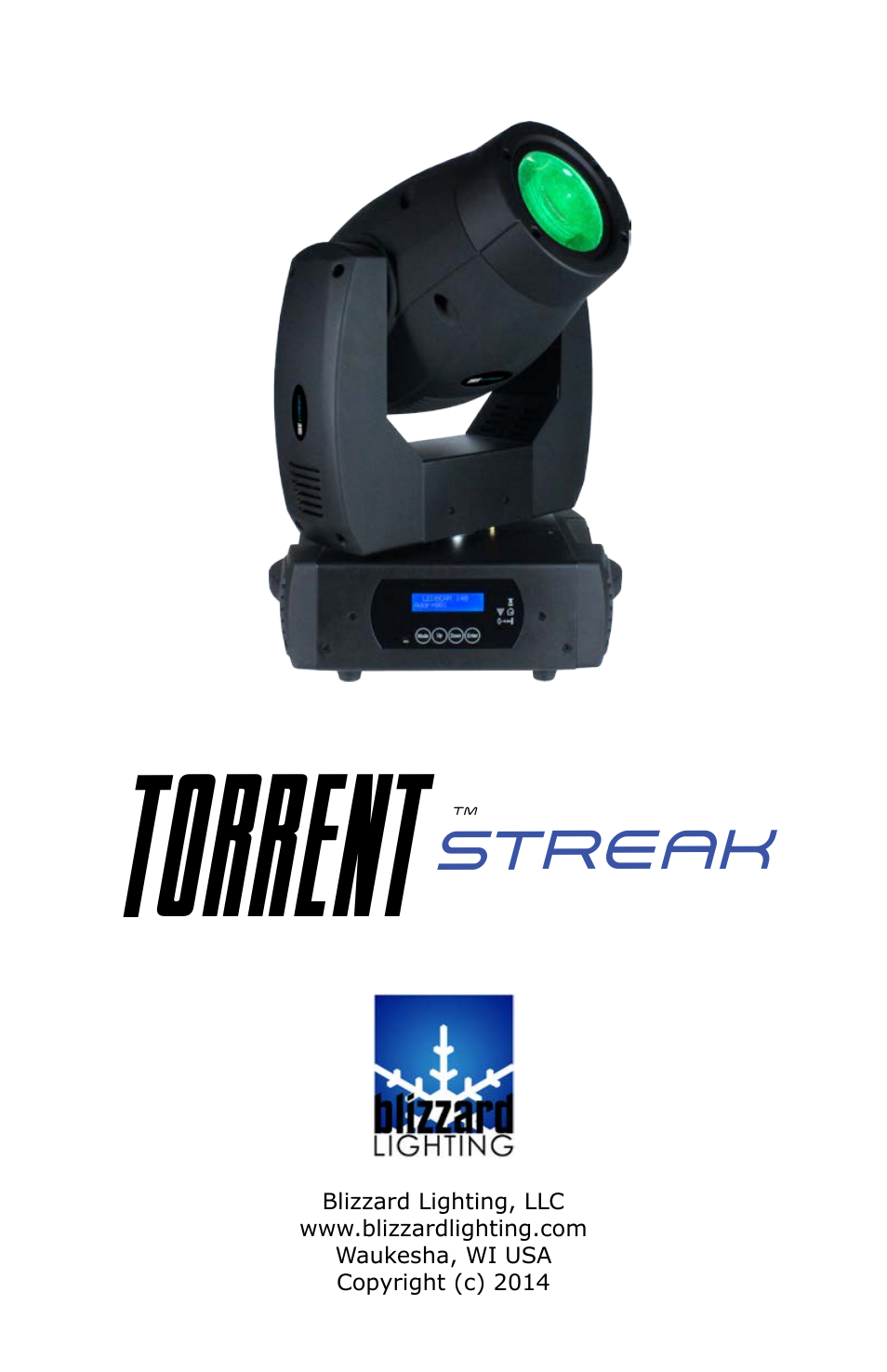 Blizzard Lighting Torrent Streak User Manual | 24 pages