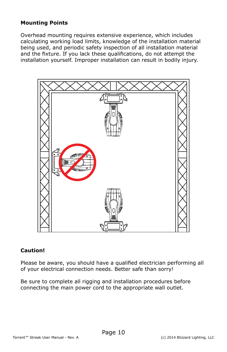 Page 10 | Blizzard Lighting Torrent Streak User Manual | Page 10 / 24