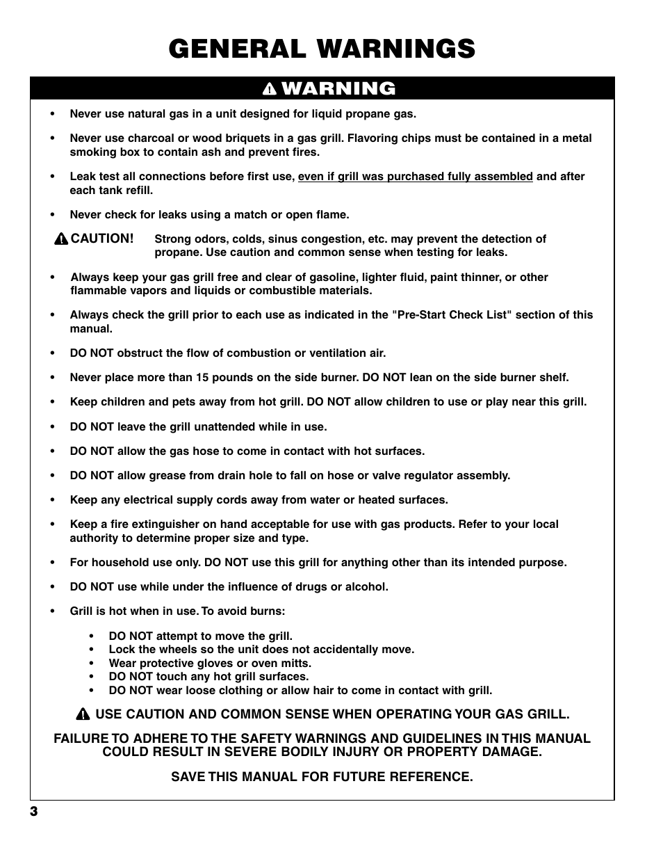 General warnings, Warning | Brinkmann 7341 User Manual | Page 4 / 64