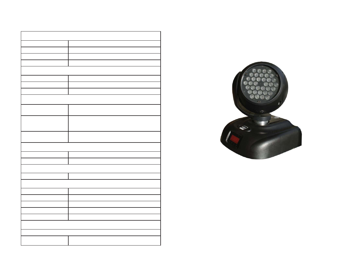 Blizzard Lighting NorthStar Professional LED Wash User Manual | Page 10 / 10