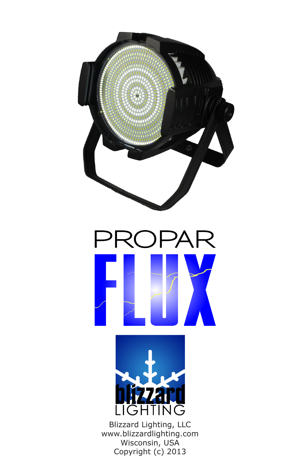 Blizzard Lighting Flux ProPar (Rev A) User Manual | 16 pages