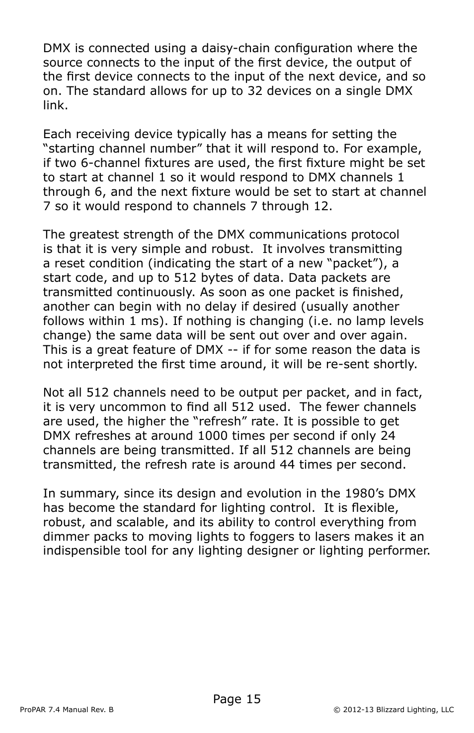 Blizzard Lighting Seven-4 ProPar (Rev B) User Manual | Page 15 / 20