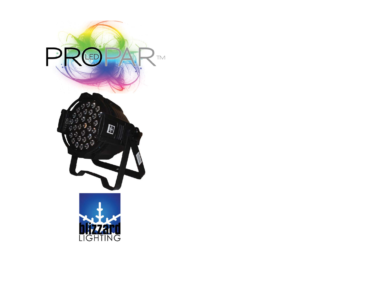 Blizzard Lighting LED ProPar (Rev B) User Manual | 10 pages