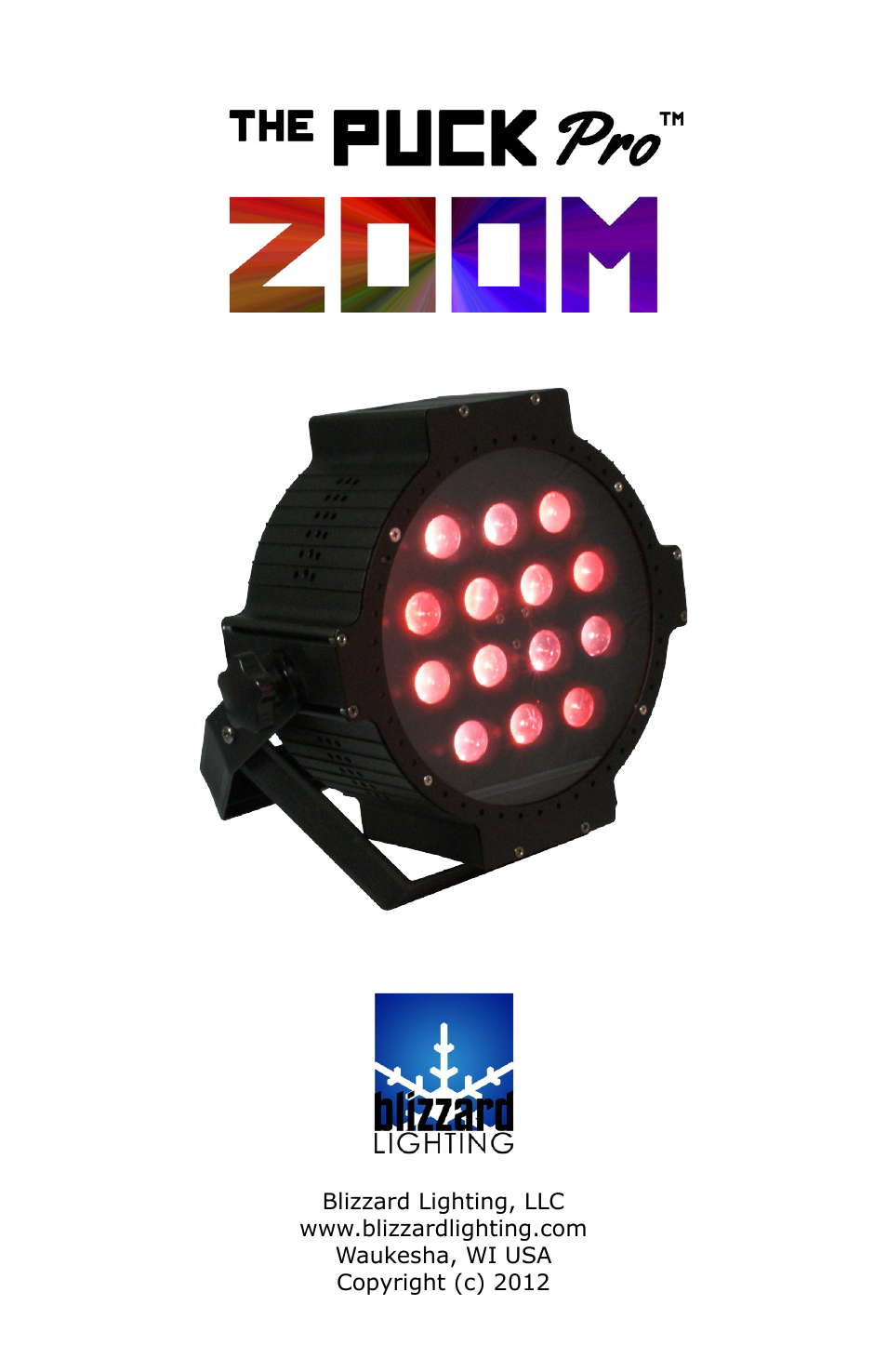 Blizzard Lighting Puck Pro Zoom (Rev B) User Manual | 24 pages