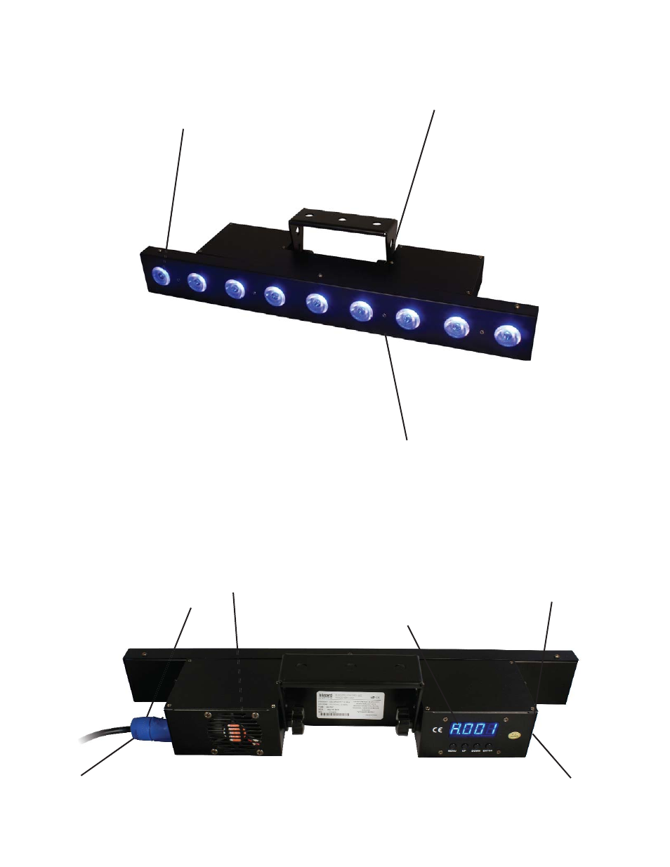 Pin & 5-pin dmx in, Pin & 5-pin dmx out | Blizzard Lighting RGBW Q-Stick (Rev A) User Manual | Page 6 / 20