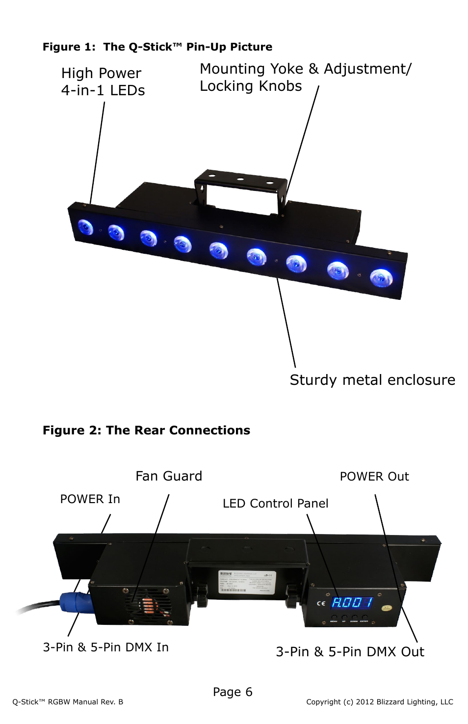 Blizzard Lighting RGBW Q-Stick (Rev B) User Manual | Page 6 / 20