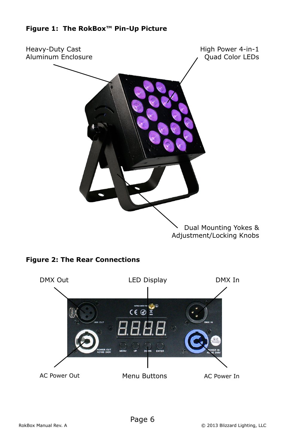 Page 6 | Blizzard Lighting RokBox (Rev A) User Manual | Page 6 / 20