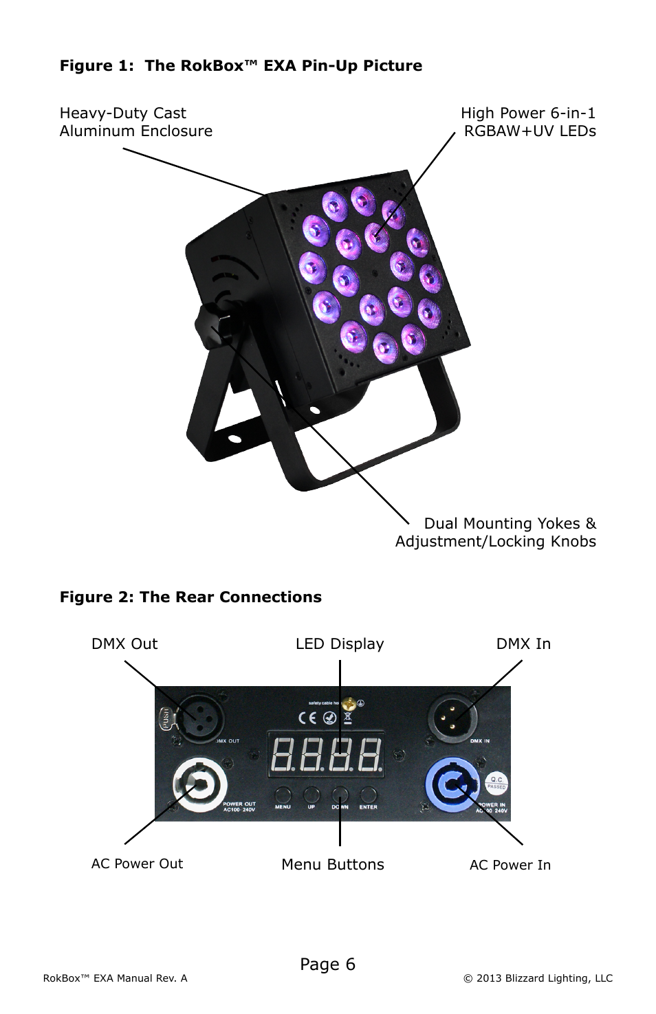 Page 6 | Blizzard Lighting EXA RokBox User Manual | Page 6 / 20