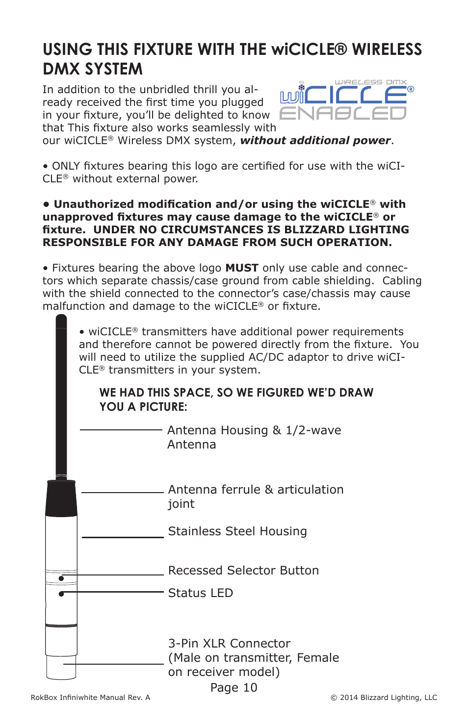 Page 10 | Blizzard Lighting Infiniwhite RokBox (Rev A) User Manual | Page 10 / 24