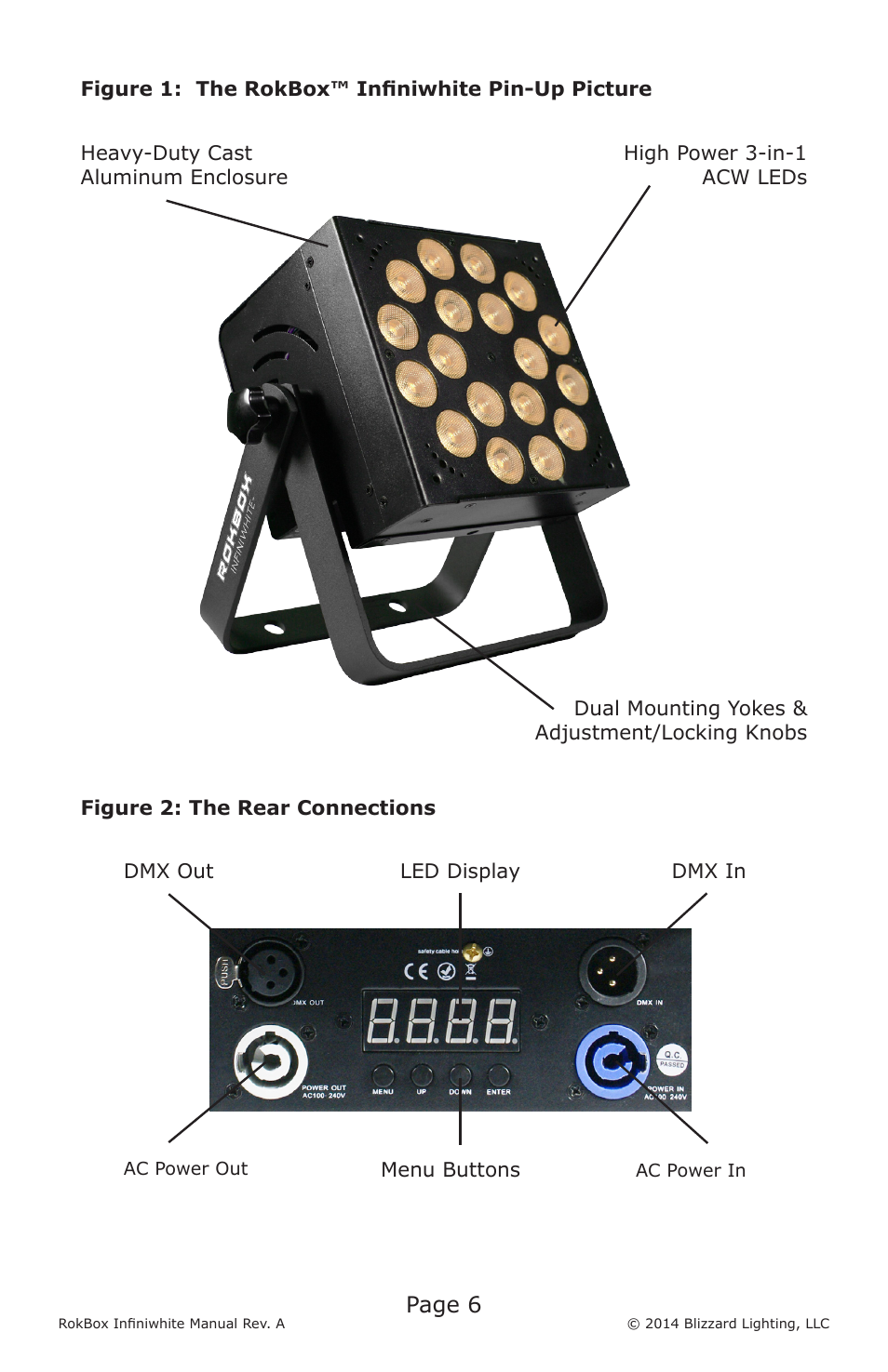 Page 6 | Blizzard Lighting Infiniwhite RokBox (Rev A) User Manual | Page 6 / 24