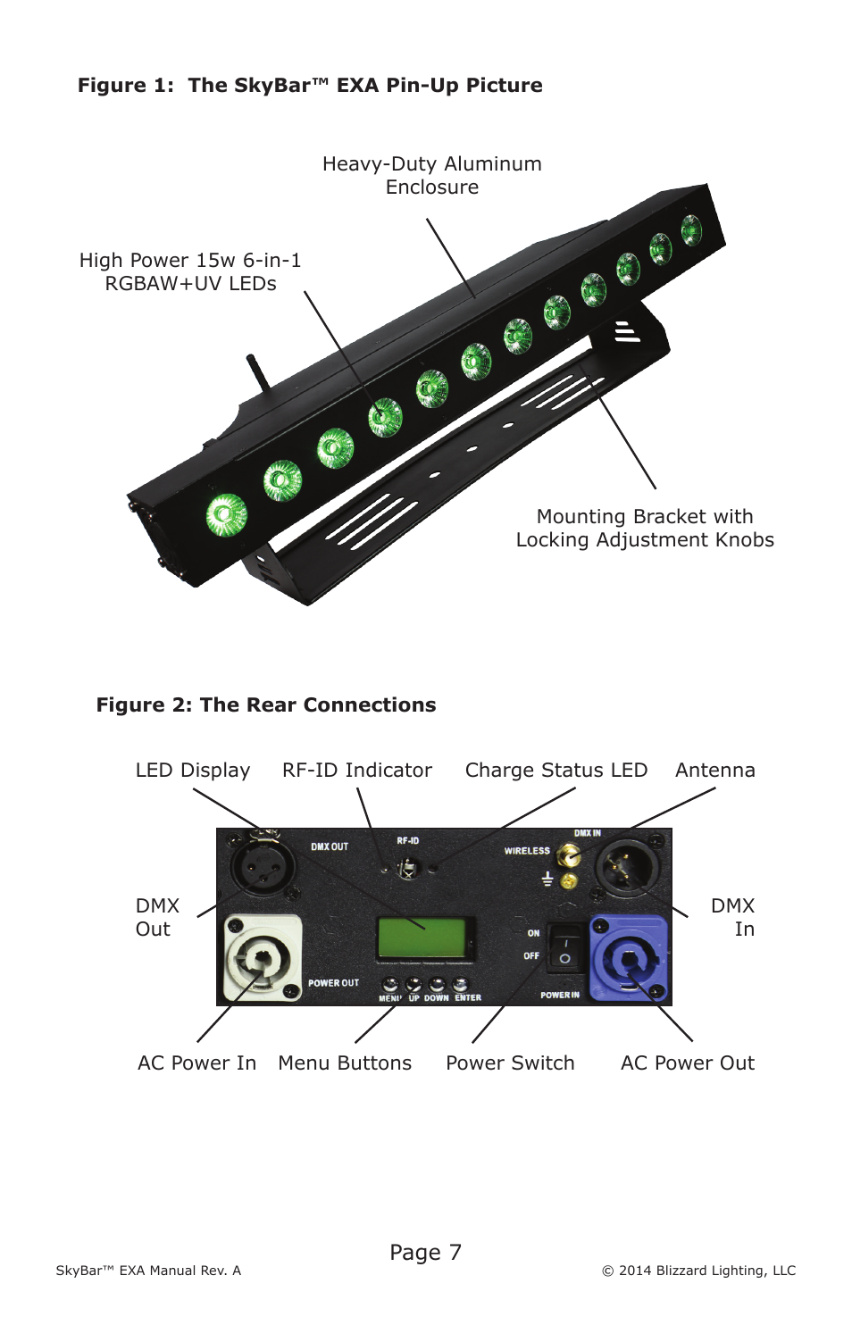 Page 7 | Blizzard Lighting EXA SkyBar (Rev A) User Manual | Page 7 / 24