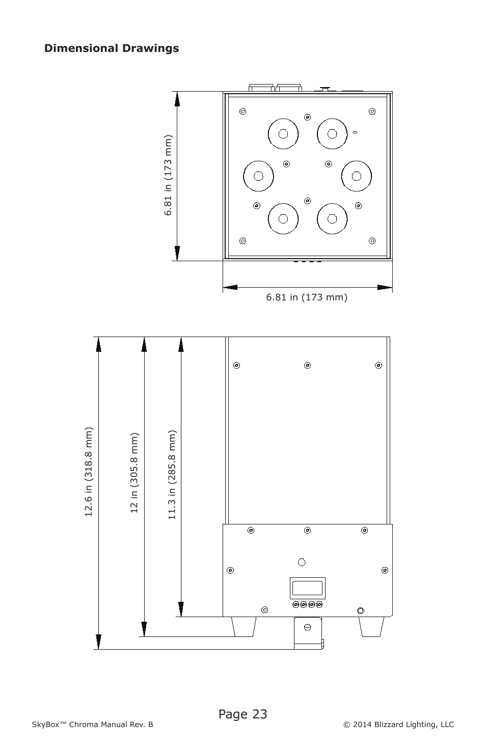 Page 23 | Blizzard Lighting Chroma SkyBox (Rev B) User Manual | Page 23 / 24