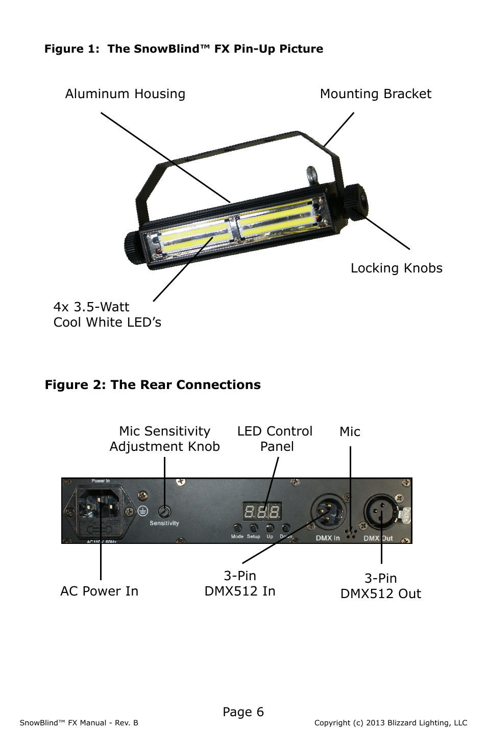 Blizzard Lighting FX SnowBlind (Rev B) User Manual | Page 6 / 20