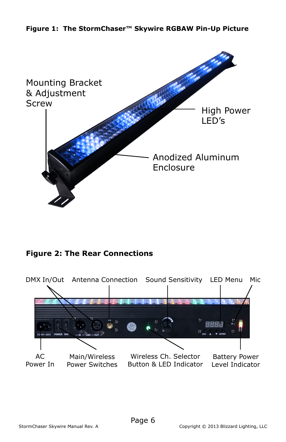 Blizzard Lighting RGBAW StormChaser Skywire (Rev A) User Manual | Page 6 / 20