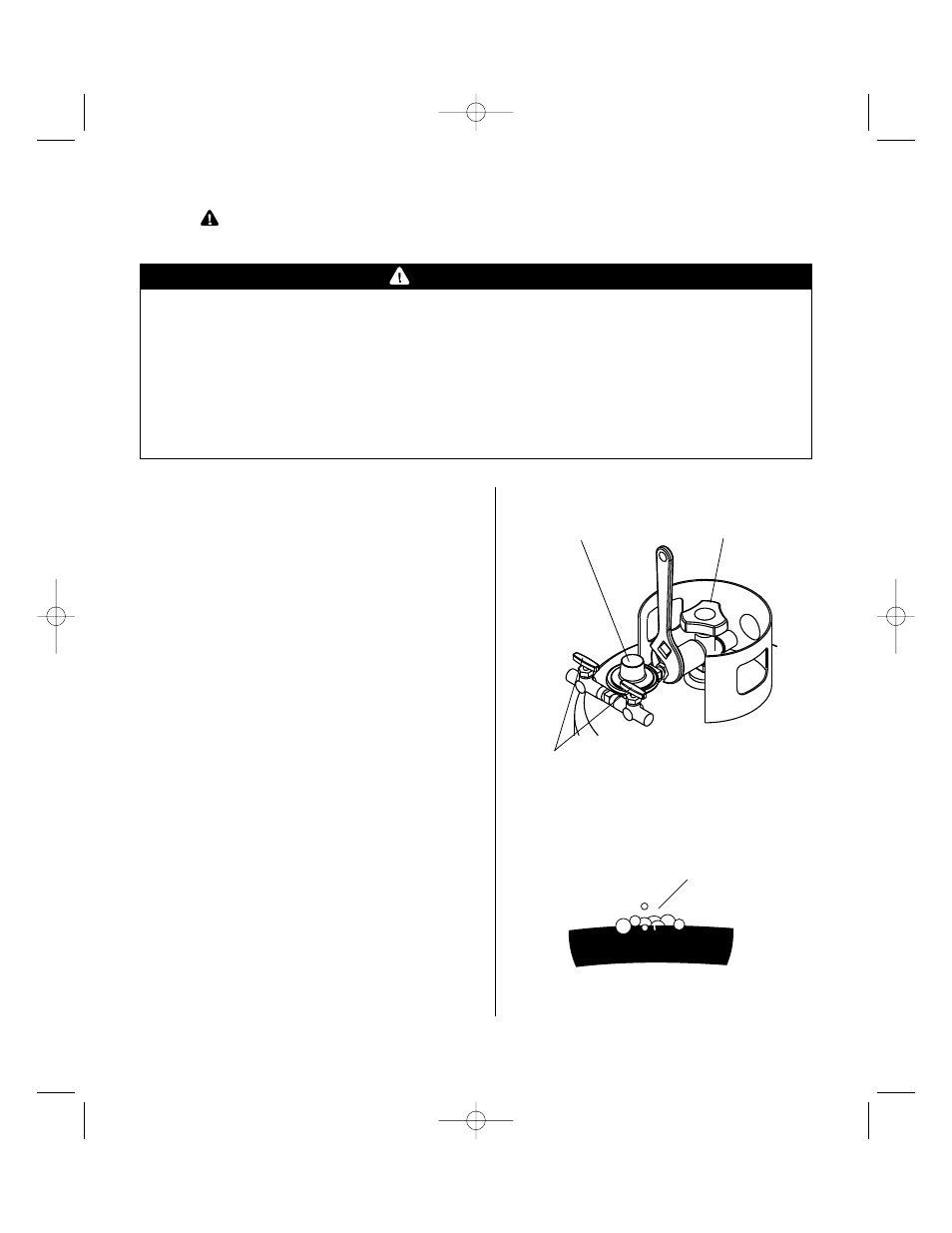 Gas leak testing, Warning | Brinkmann QXD-01 User Manual | Page 5 / 8